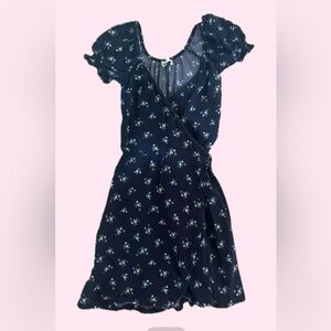 Hollister Navy Floral Dress
